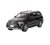 ZHRDWE Copie Fidèle l'Origine 1:24 pour Mercedes Benz GLS63 AMG SUV Alliage Diecast Modèle Voiture Éclairage Doux Simulation De L'effet Sonore Jouet Cadeau Maquette Voiture(Noir)