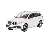 ZHRDWE Copie Fidèle l'Origine 1:24 pour Mercedes Benz GLS63 AMG SUV Alliage Diecast Modèle Voiture Éclairage Doux Simulation De L'effet Sonore Jouet Cadeau Maquette Voiture(White)