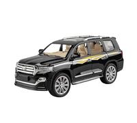 ZHRDWE Copie Fidèle l'Origine 1:24 pour Toyota Land Cruiser SUV Alliage Diecasts Voiture Métal Tout-Terrain Modèle Véhicules Son Et Lumière Authentique Détail Maquette Voiture(Noir)