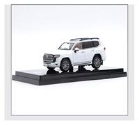 ZHRDWE Copie Fidèle l'Origine 1:64 Toyota Land Cruiser LC300 Véhicule Miniature en Métal Moulé sous Pression Ornement De Voiture Souvenir Jouets Cadeaux Maquette Voiture(White)