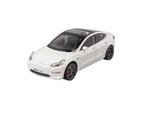 ZHRDWE Copie Fidèle l'Origine Modèle De Voiture en Alliage Tesla 3 À L'échelle 1:24 Jouets pour Garçons Et Adolescents Maquette Voiture(White)