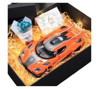 ZHRDWE Maquette Voiture 1:24 pour Koenigsegg Ornement De Collection en Alliage Moulé sous Pression Voiture Adulte Audiophile Garçon Cadeau Copie Fidèle l'Origine(Orange)