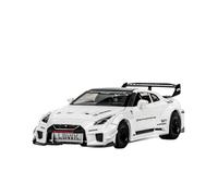 ZHRDWE Maquette Voiture 1:32 pour Skyline Ares Nissan GTR Alliage Sport Modèle Simulation Son Et Lumière Bijoux Série Garçons Cadeau Jouets Copie Fidèle l'Origine(White)