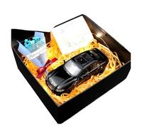ZHRDWE Maquette Voiture Modèle Réduit Voiture Alliage Moulé sous Pression, Coffret Cadeau Léger Série 3 1:32 Objets Collection Cadeaux Vacances pour Amis Copie Fidèle l'Origine(Noir)
