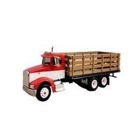 ZHRDWE Maquette Voiture Modèle Réduit Voiture Alliage pour Peterbilt 385 Véhicule D'ingénierie Camion Jouet Échelle 1/64 Copie Fidèle l'Origine(Rouge)