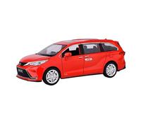 ZHRDWE Maquette Voiture Modèle Réduit Voiture Alliage pour Véhicule Utilitaire Toyota Senna Grevia Échelle 1:24 Jouet pour Garçon Collection Affichage Copie Fidèle l'Origine(Rouge)