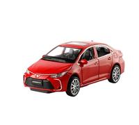 ZHRDWE Maquette Voiture Modèle Réduit Voiture Jouet Toyota Corolla 1:32 avec Action Traction Détails Authentiques pour des Aventures Ludiques sans Fin Copie Fidèle l'Origine(Rouge)