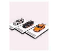 ZHRDWE Maquette Voiture Modèle Voiture Alliage Moulé sous Pression Porsche 997.1 GT3 RS 1:64 Jouet Souvenir pour Adulte Affichage Statique Copie Fidèle l'Origine(Gray)