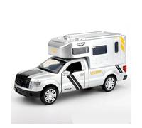 ZHRDWE Maquette Voiture Véhicule Récréatif Luxe Alliage Moulé sous Pression Modèle De Voiture Camping-Car Camping-Car Jouets Tourisme Échelle 1:32 Copie Fidèle l'Origine(Bleu)
