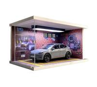ZHRDWE Maquette Voiture Vitrine Garage pour Voiture Moulée sous Pression Tesla Model Y 1:24 Ornements Statiques Collection Véhicules Cadeaux Copie Fidèle l'Origine(Style 3)
