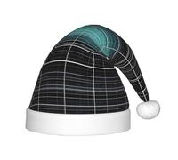 ZhRiYan Dimensional Line Space Classic Santa Christmas New Year Party Headwear - Chapeau de vacances chaud - Coiffe parfaite pour Noël, Halloween