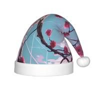 ZhRiYan Petites fleurs roses classiques pour Noël, Nouvel An - Chapeau de vacances chaud - Coiffe parfaite pour Noël, Halloween