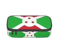 ZhRiYan The Bourgeon and turning Flower Print Pencil Case - Stationery Pouch Bag for Office and Travel - Spacious Spacious Spacious Compartments Zipper Closure, Drapeau du Burundi, One Size, Imprimé