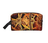ZhRiYan Trousse à cosmétiques de voyage - Kit Dopp réutilisable avec engrenages Steampunk cool Impression intégrale pour articles de toilette, maquillage, accessoires et plus encore, blanc, taille