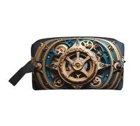 ZhRiYan Trousse à cosmétiques de voyage - Kit Dopp réutilisable avec engrenages Steampunk cool Impression intégrale pour articles de toilette, maquillage, accessoires et plus encore, blanc, taille
