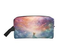 ZhRiYan Trousse à cosmétiques de voyage - Kit Dopp réutilisable avec impression intégrale Fantasy Paradise Space pour produits de toilette, maquillage, accessoires et plus encore, blanc, taille unique