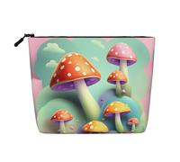 ZhRiYan Trousse de maquillage en chanvre avec imprimé drapeau du Burundi - Organiseur cosmétique réutilisable, rangement quotidien, voyage d'affaires essentiel, Petit champignon rêveur, Taille unique