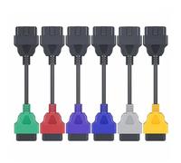 ZHROKNM Adaptateur de câble de balayage ECU, 6 couleurs, for FiatECUScan, connecteur de Scanner OBD2, Airbag ABS MultiECUScan for outil de balayage ECU(Blue)