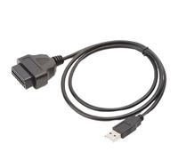ZHROKNM Câble allume-cigare femelle vers USB, connecteur adaptateur de conversion Obd, Scanner automatique GPS, Port 16 broches, convertisseur de puissance, OBD2(To USB Cable)