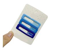 ZHROKNM Pince à Cheveux série Bleue, dégradé de Couleur, Frange, Clips latéraux, épingle à Cheveux en métal, cœur, étoile, Couvre-Chef, Accessoires for Cheveux Doux(Rectangle)