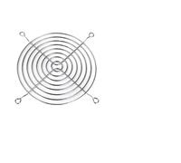 ZHROKNM Ventilateur axial électrique, Grille de Protection métallique, Filtre à air(Metal Protective Mesh Suitable for 120mm Fans)