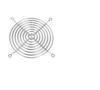 ZHROKNM Ventilateur axial électrique, Grille de Protection métallique, Filtre à air(Metal Protective Mesh Suitable for 110mm Fans)