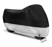 ZHSDMB Bache Moto pour Suzuki GSR GSR 750 GSR600 GSR400 GSR750, Housse Moto Exterieur Étanche Oxford Tissu Anti-Poussière/Pluie/Vent/UV Housse Moto Spécial Bâche Bâche Protection,BlackSilver