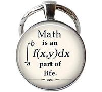 ZHSHQIN Porte-clés Math is an Integral Part of Life - Cadeau pour enseignant mathématique, bronze, 25
