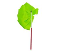ZHSOAO 3pcs Colorful Rythmic Gymnastics Ribbon Dance Ribbon Rhythmic Twirling Gymnastic Rod Ballet Training Streamer Art Stick W2H5 pour Enfants Danse Artistique(Green,4m)