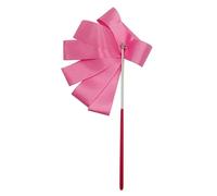 ZHSOAO 3pcs Colorful Rythmic Gymnastics Ribbon Dance Ribbon Rhythmic Twirling Gymnastic Rod Ballet Training Streamer Art Stick W2H5 pour Enfants Danse Artistique(Pink,4m)