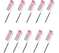 ZHSOAO 5/10pcs Flashing Star Gym Ribbons Dance Ribbon Rhythmic Art Gymnastics Ballet Streamer Twirling Rod Rainbow Stick Training pour Enfants Danse Artistique(10pcs Black,4M)