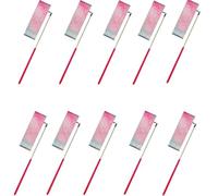 ZHSOAO 5/10pcs Flashing Star Gym Ribbons Dance Ribbon Rhythmic Art Gymnastics Ballet Streamer Twirling Rod Rainbow Stick Training pour Enfants Danse Artistique(10pcs Red,4M)