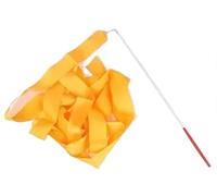 ZHSOAO 5PCS Colorful Gym Dance Ribbon Rhythmic Girl Art Gymnastics Ballet Streamer Twirling Rod Rainbow Stick Sports Training pour Enfants Danse Artistique(Orange,6m)