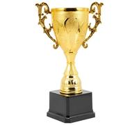 ZHSOAO 5pcs Gold Trophy Awards Competition Soccer Plastic Model Winner Award Toy Rewarding Supply Small Prize Cup pour Événements(24.6cm)
