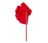ZHSOAO 8pcs 2M Art Gymnastics Ballet Dance Ribbon with Twirling Stick Kid Sport Performance Stage Gym Dance Rhythmic Show Prop pour Enfants Danse Artistique(Red)