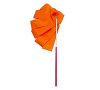 ZHSOAO 8pcs 2M Art Gymnastics Ballet Dance Ribbon with Twirling Stick Kid Sport Performance Stage Gym Dance Rhythmic Show Prop pour Enfants Danse Artistique(Orange)