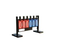 ZHSOAO Flipper de Score à 6 Chiffres, Tableau Bord Polyvalent for Le Sport, Carte Rabat, Compteur Points, Base Stable, Manuel, nom d'équipe inscriptible pour Basket-Ball, Football(Color 2)