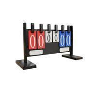 ZHSOAO Flipper de Score à 6 Chiffres, Tableau Bord Polyvalent for Le Sport, Carte Rabat, Compteur Points, Base Stable, Manuel, nom d'équipe inscriptible pour Basket-Ball, Football(Color 1)