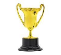 ZHSOAO Gold Award Trophy Cups Plastic Small Golden Cup for Party Favors Props Rewards pour Événements