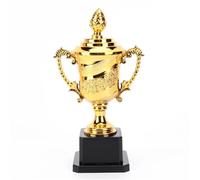 ZHSOAO Gold Plastic Trophy Cup Rose Pattern Basketball Football Winners Award for Championships Tournaments pour Événements(18.5CM)