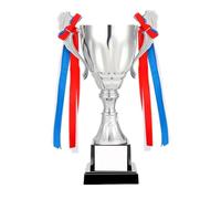 ZHSOAO Gold Silver Copper Trophy Awards Sports Games Small Prize Cup Champion Craft Souvenirs Winner Award pour Événements(Silver Without Lid)