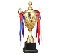 ZHSOAO Gold Trophy Cup Height 35.5cm Competition Metal Sports Winner Trophies Award for Party Ceremony pour Événements