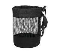 ZHSOAO Lot de 2 Sacs à balles Tennis en Filet avec Boucle Ressort et Ceinture Transport for Un Rangement Facile des Golf. Pochette Nylon Respirant for Le Sport pour Balles de Golf