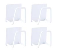 ZHSOAO Lot de 8 porte-éponges en acier inoxydable for évier, égouttoir, porte-éponge salle bain, crochets muraux, supports rangement, gadgets cuisine pour Salle de Bain(White)