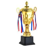 ZHSOAO Metal Cup Gold Trophy,Championship Award for Football, Soccer, Fantasy Sports Competition,Engraved Corporate pour Événements(34cm)