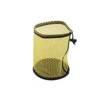 ZHSOAO Sac à balles de Golf avec Cordon Serrage, pouvant contenir 12, 25 ou 50 Sport Polyvalent en Filet, Organisateur Portable et Accessoires pour Balles de Golf(Yellow,M)