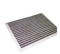 ZHSOAO Tapis de Porte en Alliage d'aluminium, grattage Sable, antidérapant, Tapis métallique d'extérieur for d'intérieur pour Entrée, Porte et Couloir(Black,40x60cm)