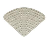 ZHSOAO Tapis de Salle Bain antidérapant en Forme d'éventail, Tapis Douche Triangulaire Confortable, Toilette Diamant pour la Salle de Bain, Douche(Khaki)