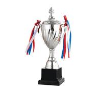 ZHSOAO Team Sports 35/32/29CM Trophy Cup Memorial Souvenir Prize Award Gold Silver Bronze Victory Baseball pour Événements(Silver-32CM)
