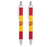 ZHTGDR Lot de 4 stylos à bille rétractables Full Moon Sunrise Over The Ocean - 0,5 mm - Séchage rapide - Écriture lisse